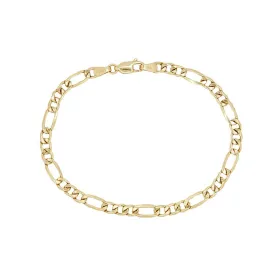 14k Yellow Gold Figaro Chain Bracelet 7 Inches, 4MM