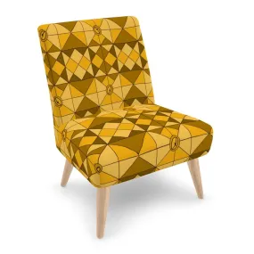 #177 LDCC designer MODERN CHAIR in gold pattern