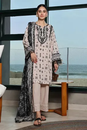 3PC Embroidered Unstitched Lawn Suit KSE-2470