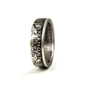 90% Silver Vermont Quarter Ring