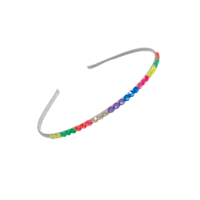 Bari Lynn Crystal Headband - Neon Assorted