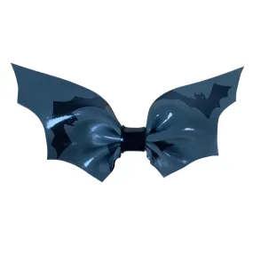 Bat Print Latex Bat Hair Bow READY TO SHIP