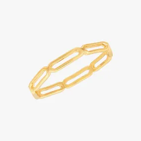 Boyfriend Chain Ring Gold