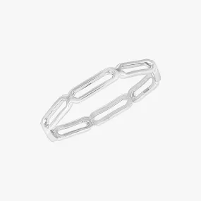 Boyfriend Chain Ring Silver