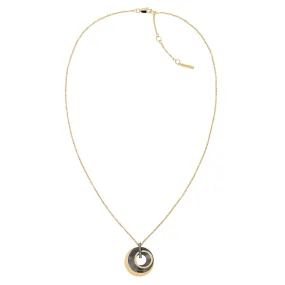 Calvin Klein Jewellery Carnation Gold Steel with Crystals Women's Pendant Necklace - 35000158