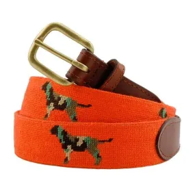 Camo Retriever Needlepoint Belt