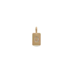 CHARM crystal O pendant, gold-plated