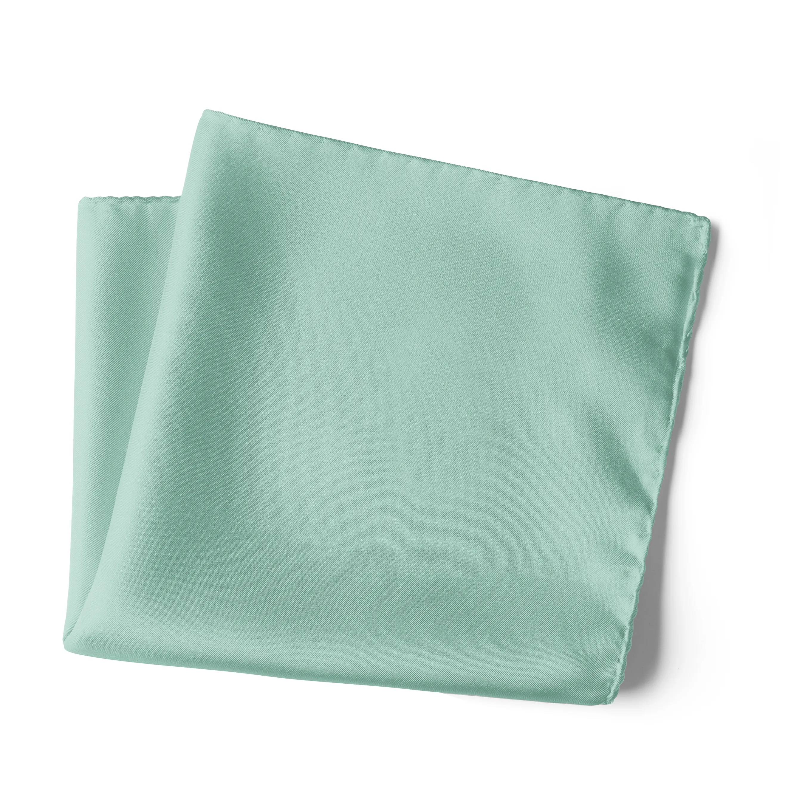 Chokore Glacier Blue Pure Silk Pocket Square, from the Solids Line