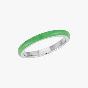 Classic Green Stacker Ring