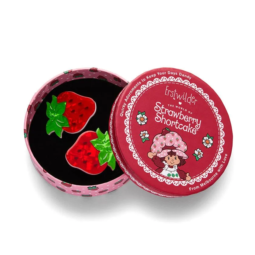 Darling Strawberry Hair Clips Set - 2 Piece