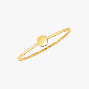 Mini Disc Stacking Ring Gold