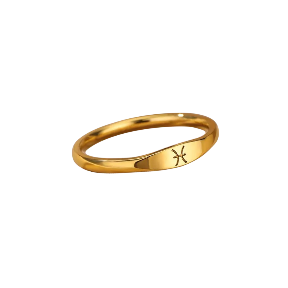 Minimalist Zodiac Stacking Band