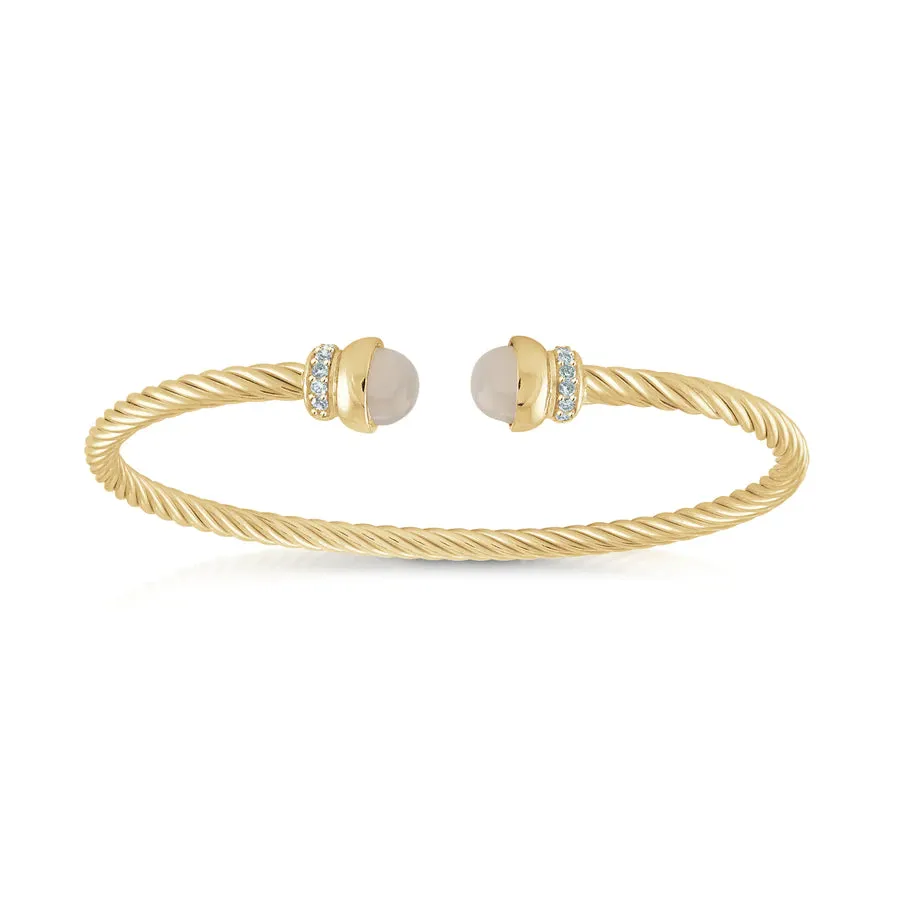 Miss Mimi Moonstone Twist Bangle