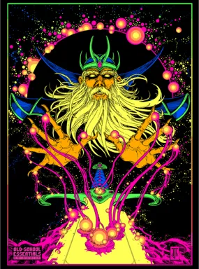 Old-School Essentials Enchanter Black Light Art Print