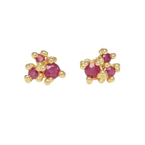 Ruby Cluster Studs - Ruth Tomlinson