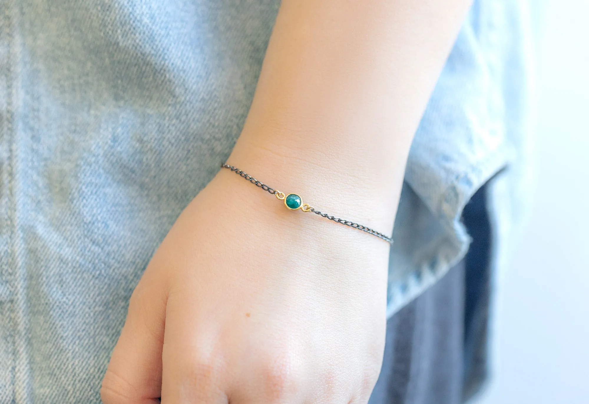 Simple Gemstone Bracelet