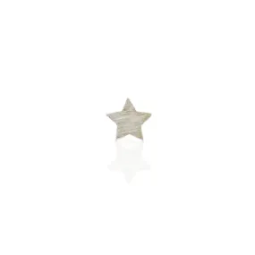 Single Star Silver Sterling Silver Studs