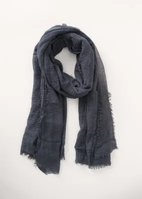 SYNTHIA SOFT SCARF - BLUE BLACK