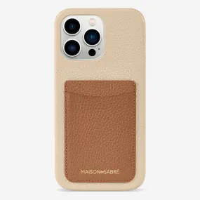 The Card Phone Case iPhone 13 Pro Max - Sandstone Nude