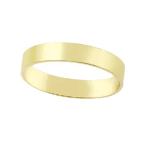 Wide Flat Gold-Filled Stacking Band